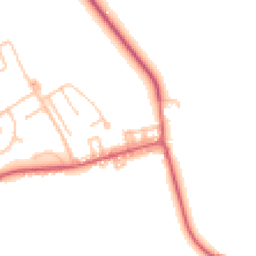 Daytime road noise heatmap for DH6 3AJ