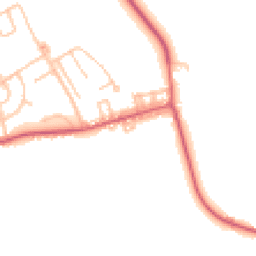 Daytime road noise heatmap for DH6 3AS