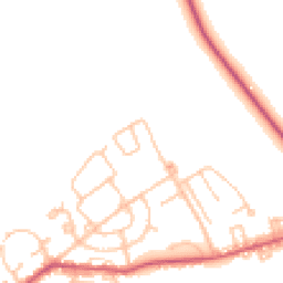 Daytime road noise heatmap for DH6 3EA