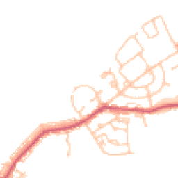 Daytime road noise heatmap for DH6 3EJ
