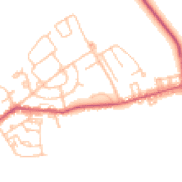 Daytime road noise heatmap for DH6 3EN