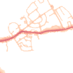 Daytime road noise heatmap for DH6 3ET