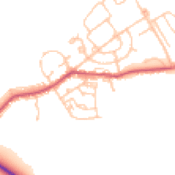 Daytime road noise heatmap for DH6 3HE