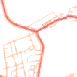 Daytime road noise heatmap for DH6 3JT