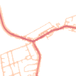 Daytime road noise heatmap for DH6 3JW