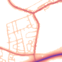 Daytime road noise heatmap for DH6 3LA