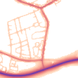 Daytime road noise heatmap for DH6 3LD
