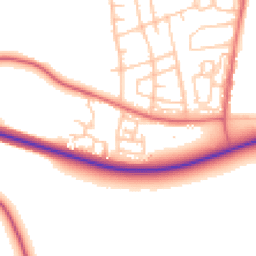 Daytime road noise heatmap for DH6 3LU