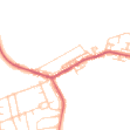 Daytime road noise heatmap for DH6 3NN