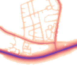 Daytime road noise heatmap for DH6 3RJ