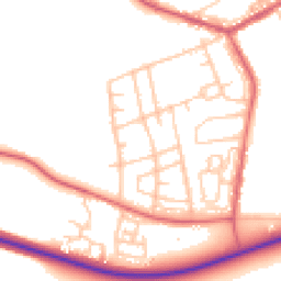 Daytime road noise heatmap for DH6 3RT