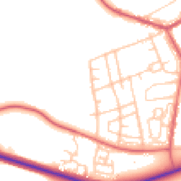 Daytime road noise heatmap for DH6 3SD
