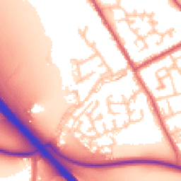 Daytime road noise heatmap for DH6 4DT