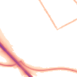 Night-time road noise heatmap for DH6 4DT