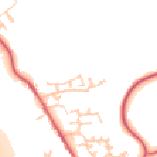 Daytime road noise heatmap for DH6 4LN