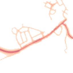 Daytime road noise heatmap for DH6 4LY