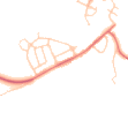 Daytime road noise heatmap for DH6 4NE