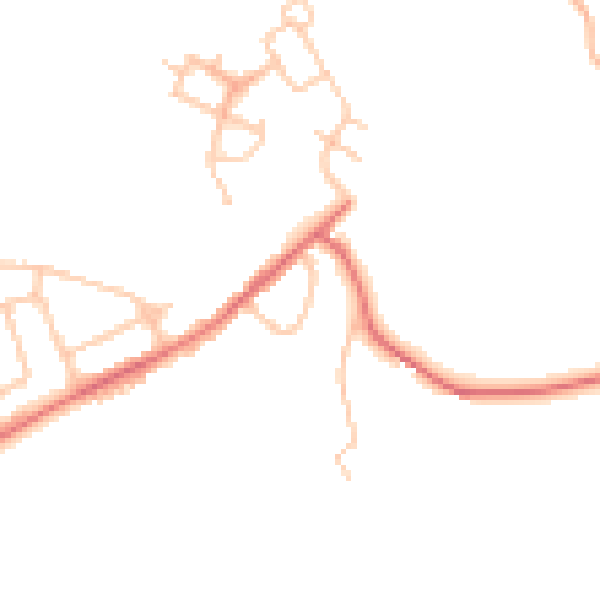 Daytime road noise heatmap for DH6 4PH