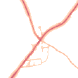 Daytime road noise heatmap for DH6 4QF