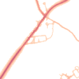 Daytime road noise heatmap for DH6 4QS