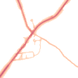 Daytime road noise heatmap for DH6 4QY