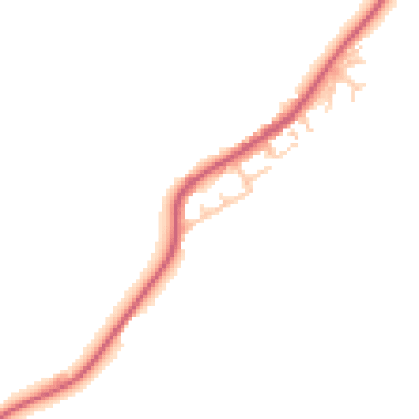 Daytime road noise heatmap for DH6 4RD