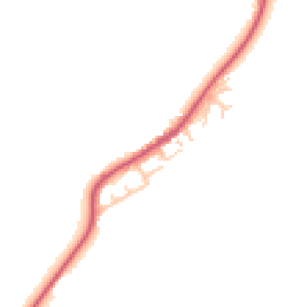 Daytime road noise heatmap for DH6 4RU