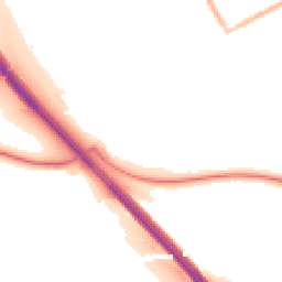 Night-time road noise heatmap for DH6 4SS
