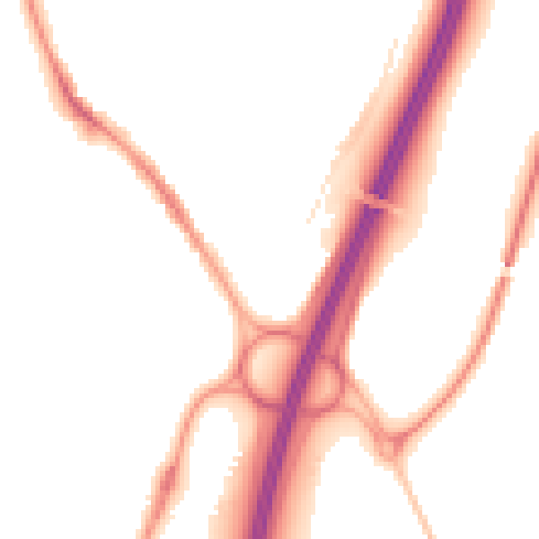 Night-time road noise heatmap for DH6 5BU