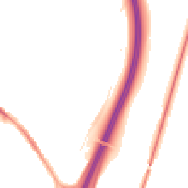 Night-time road noise heatmap for DH6 5DA
