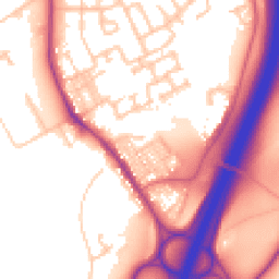 Daytime road noise heatmap for DH6 5DG