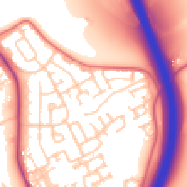 Daytime road noise heatmap for DH6 5EF