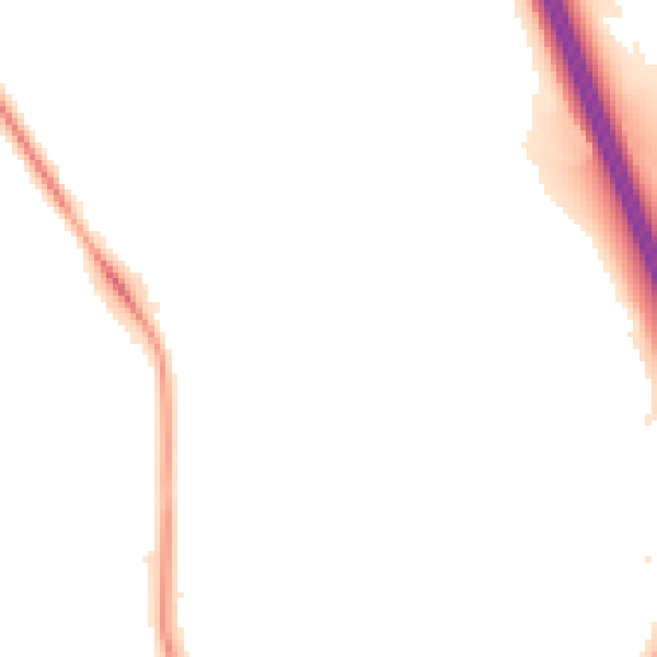 Night-time road noise heatmap for DH6 5EJ