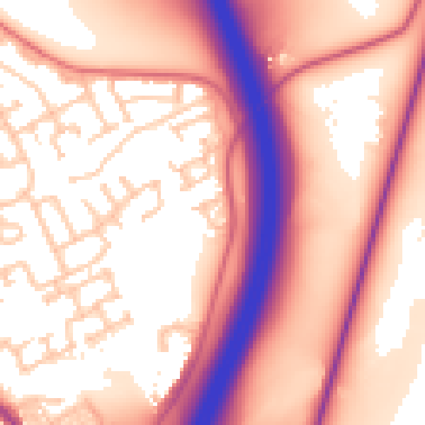 Daytime road noise heatmap for DH6 5FA