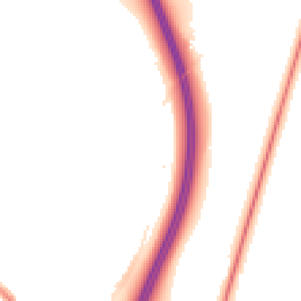 Night-time road noise heatmap for DH6 5FA