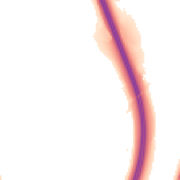 Night-time road noise heatmap for DH6 5FE