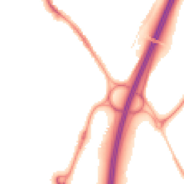 Night-time road noise heatmap for DH6 5FL