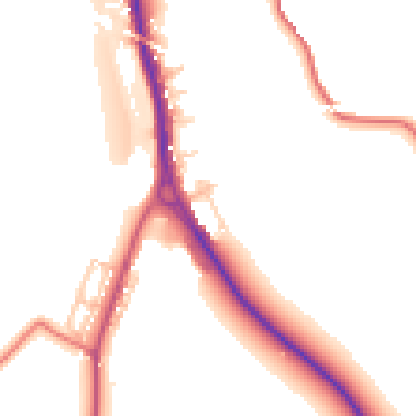 Daytime road noise heatmap for DH6 5HW