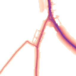 Daytime road noise heatmap for DH6 5HY