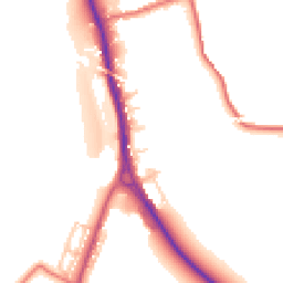 Daytime road noise heatmap for DH6 5JE