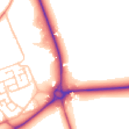 Daytime road noise heatmap for DH6 5JX