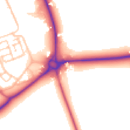 Daytime road noise heatmap for DH6 5JZ