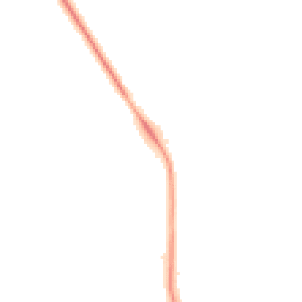 Night-time road noise heatmap for DH6 5NA