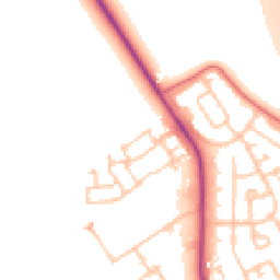Daytime road noise heatmap for DH6 5NZ