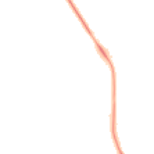 Night-time road noise heatmap for DH6 5PE