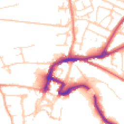 Daytime road noise heatmap for DL10 4AB