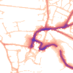 Daytime road noise heatmap for DL10 4AG