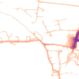 Daytime road noise heatmap for DL10 4AU