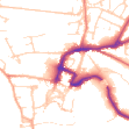 Daytime road noise heatmap for DL10 4AW