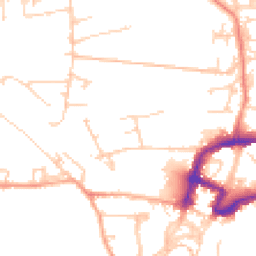 Daytime road noise heatmap for DL10 4AZ